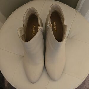 ALDO Women's Elegant Cream Booties